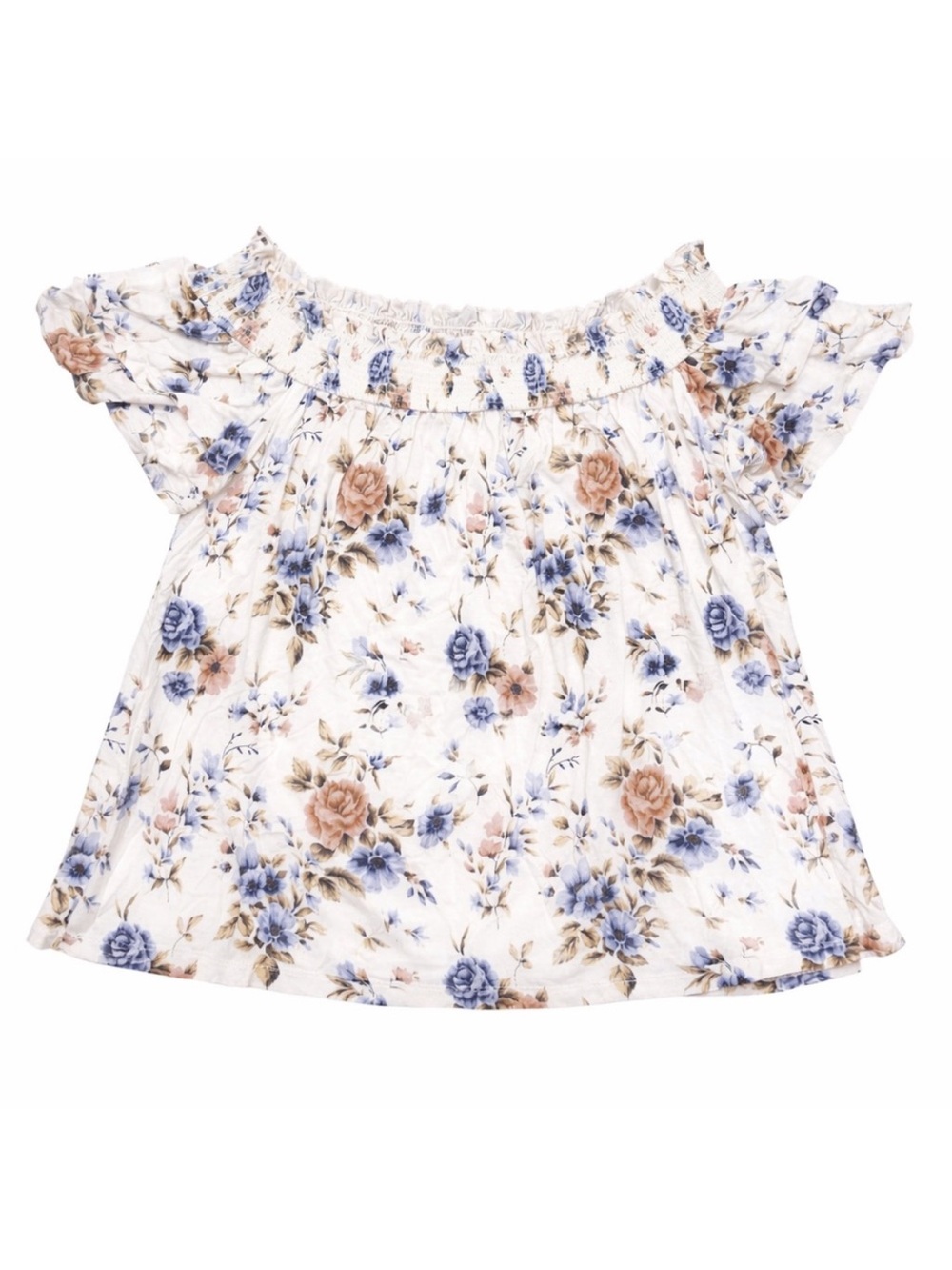 American Eagle Soft & Sexy Floral Off the Shoulder Top Medium